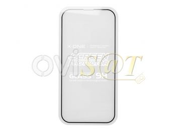 Protector de pantalla de cristal templado 2.5D 9H con marco negro para iPhone 14 pro, a2890